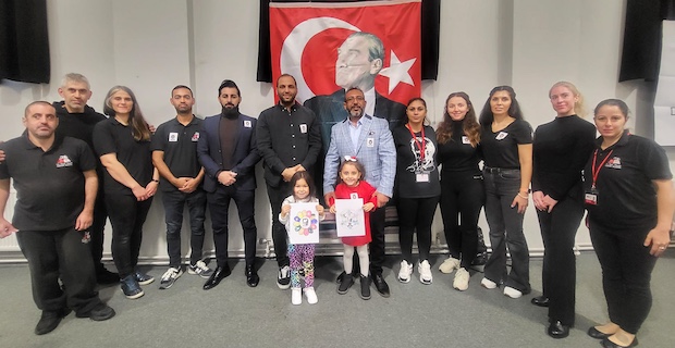TTFF, Dr Fazıl Küçük Türk okulu 10 Kasım Atatürk'ü anma törenine katıldı