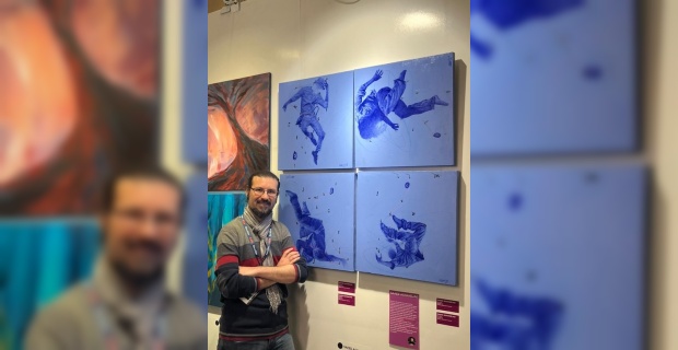 Londra'da Beyond the Frame sergisinde ressam Saeed'in eseri yer alıyor